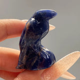 Multi-material handmade crow crystal carving Wholesale