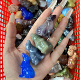 Multi-material handmade wolf crystal carving Wholesale