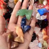 Multi-material handmade crow crystal carving Wholesale