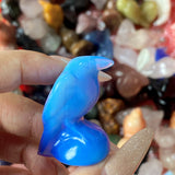Multi-material handmade crow crystal carving Wholesale