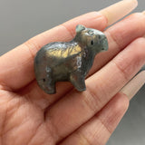 Multi-material handmade stand capybara crystal carving Wholesale