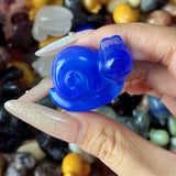 Multi-material handmade snail crystal carving Wholesale