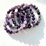 10mm Chevron Amethyst Bracelet Crystal Wholesale