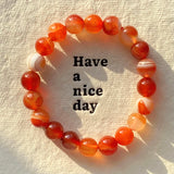 10mm Red Carnelian Crystal Bracelet Wholesale