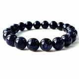 10mm Blue sandstone Crystal Bracelet Wholesale