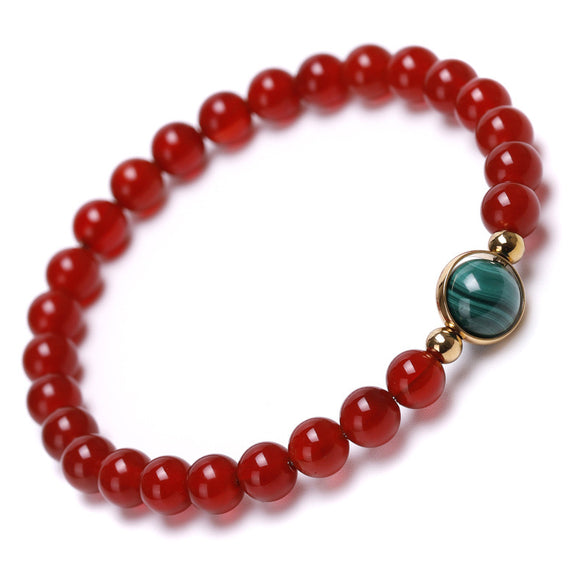 Red agate transfer bead bracelet 5 PCS COMBO!