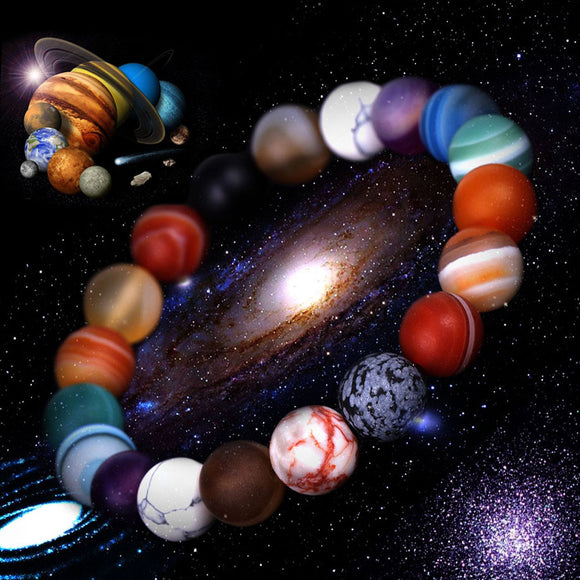 Eight Stone Planets - Cosmic Milky Way Exploration Star Bracelet（COMBO 5 PCS)