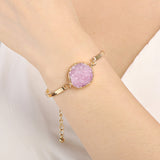 Druzy crystal cluster bracelet- (2 pcs combo)