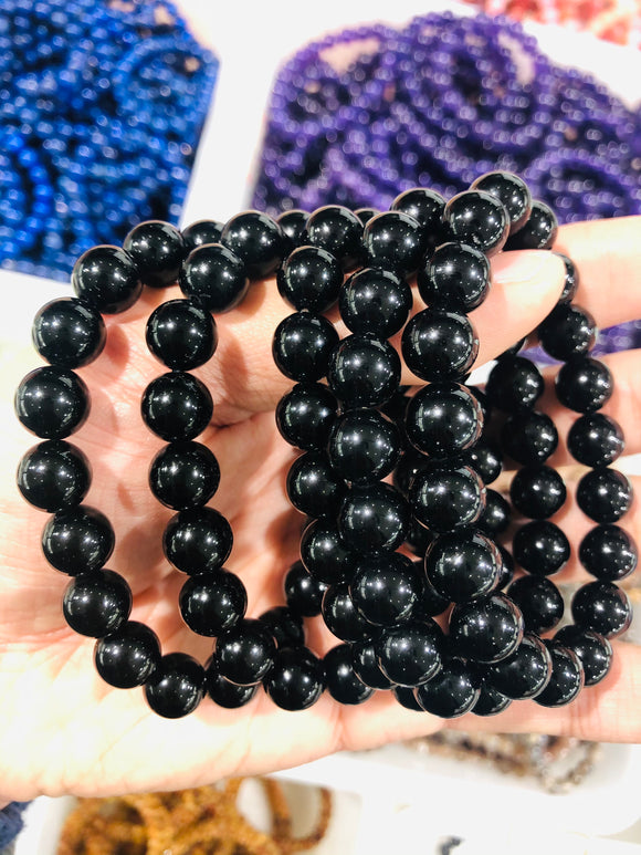 Black obsidian bracelet 10mm